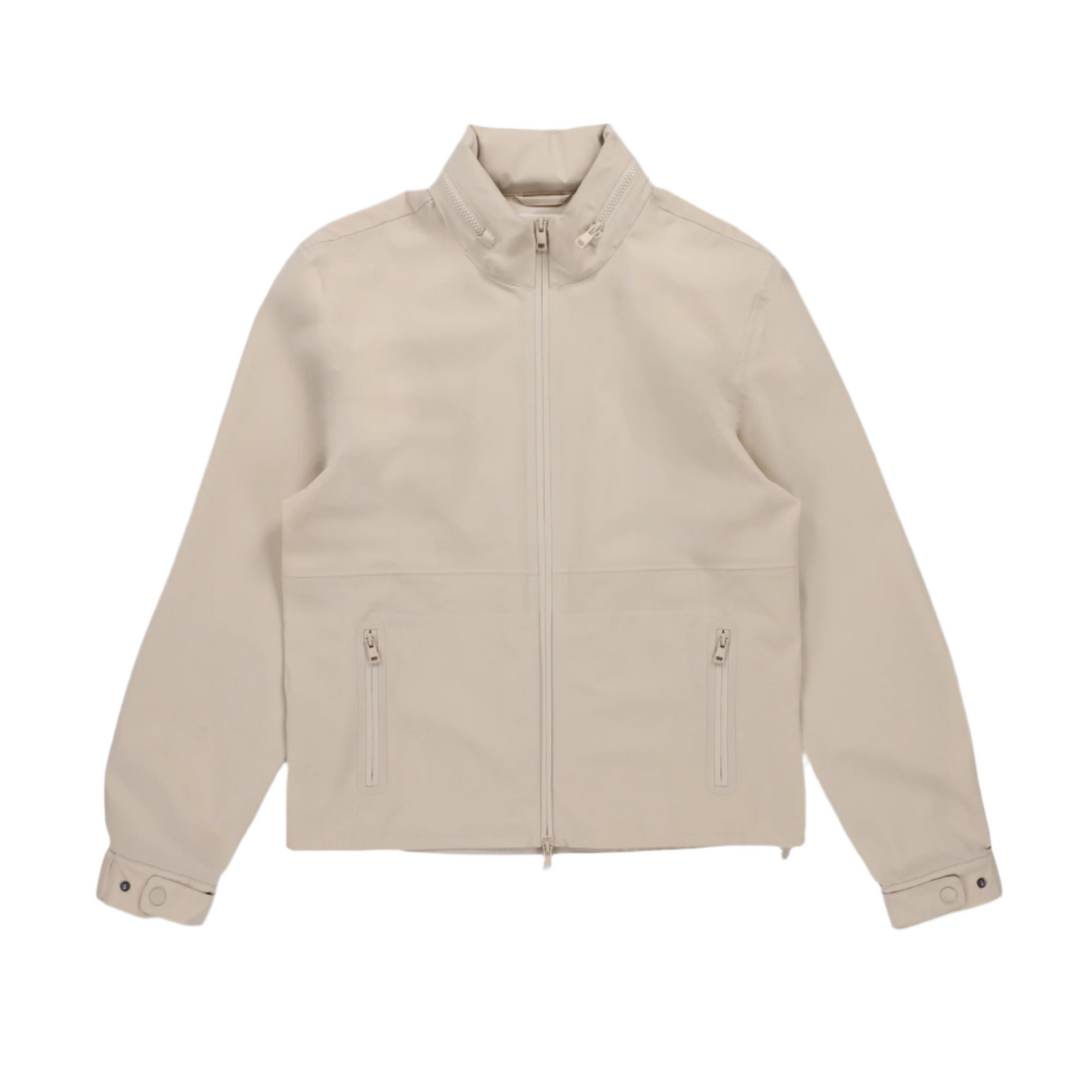 Womens Full Zip Rain Jacket - Tan