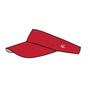 Performance Visor - Sport Red