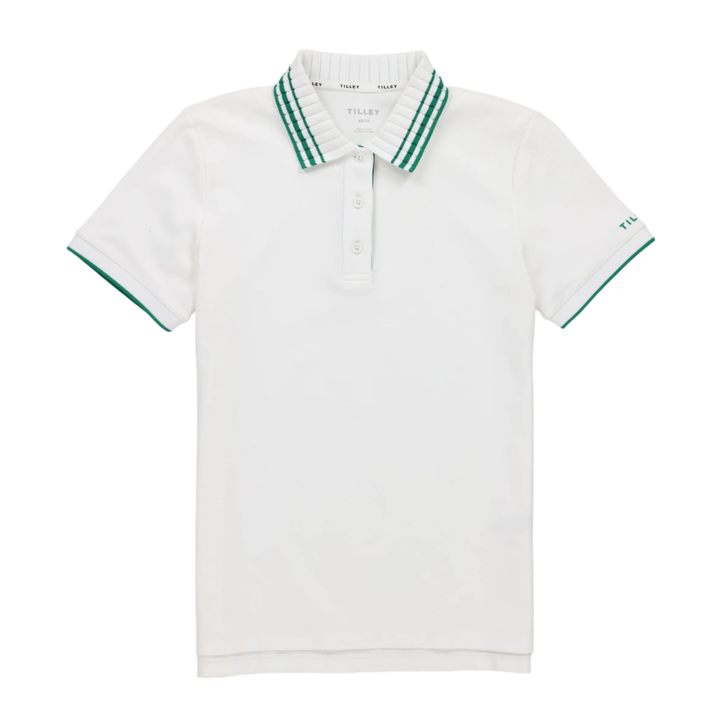 Womens Team Polo - White/Green