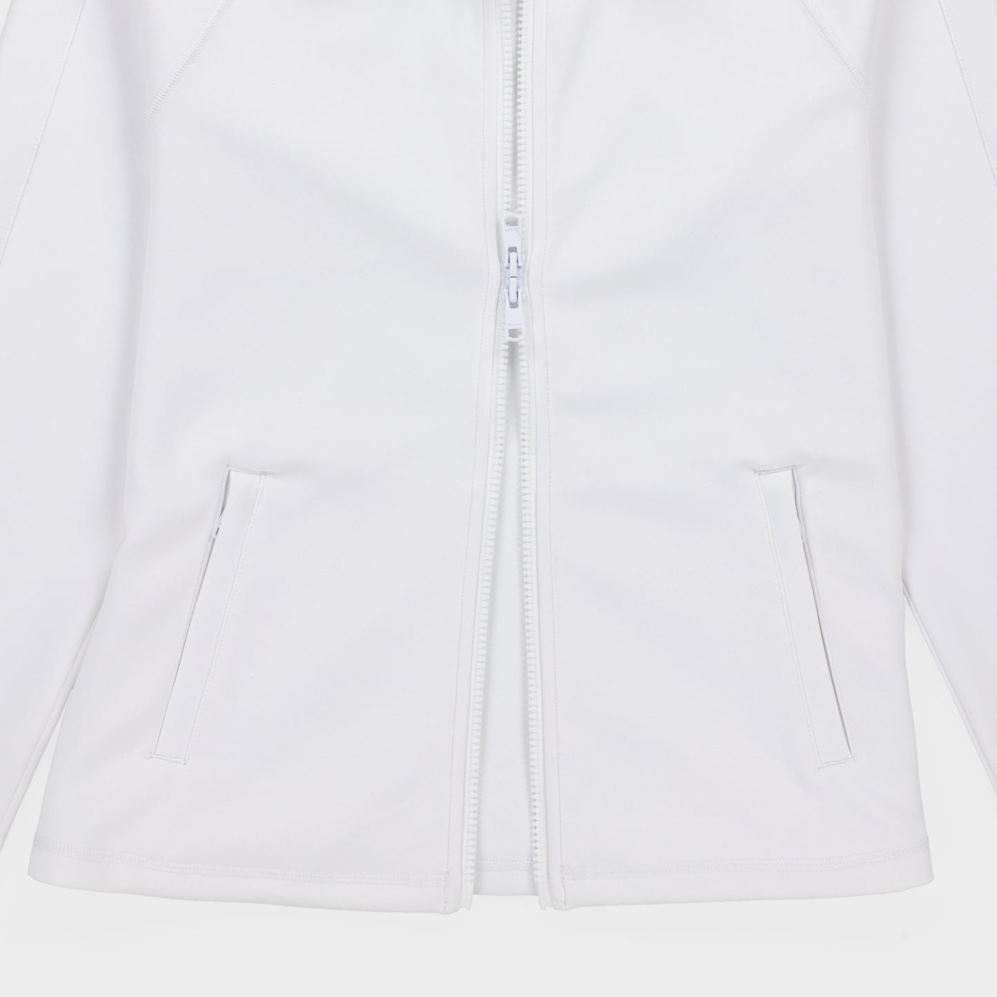 Womens Scuba Full Zip - White