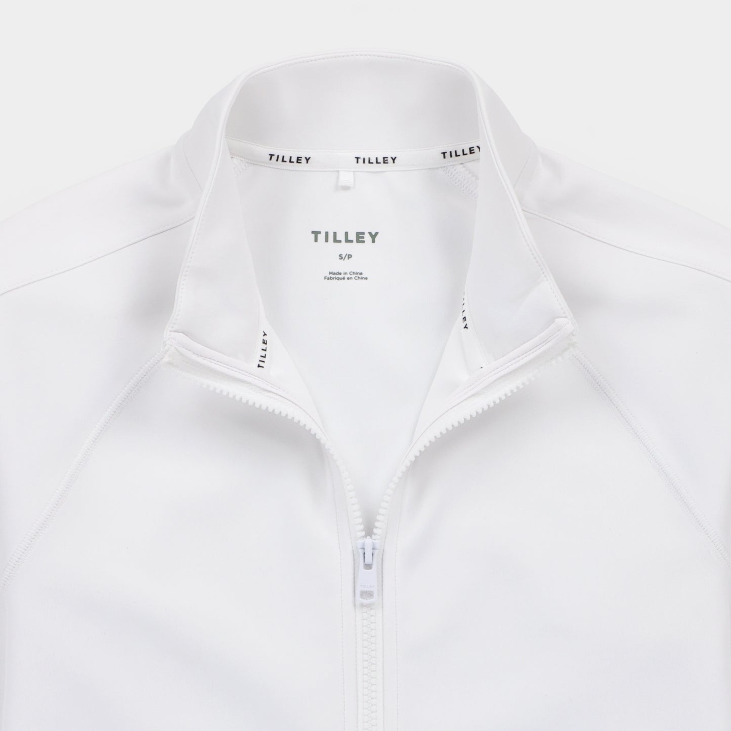 Womens Scuba Full Zip - White