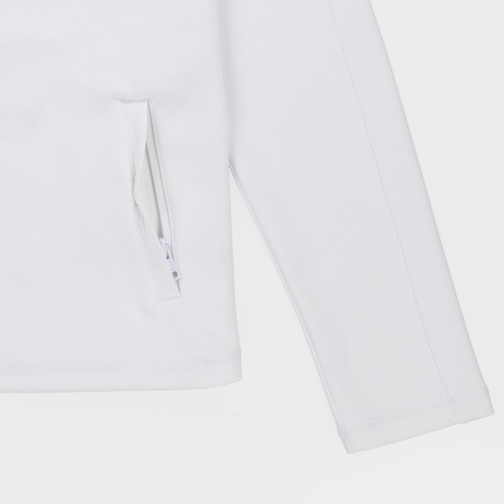 Womens Scuba Full Zip - White