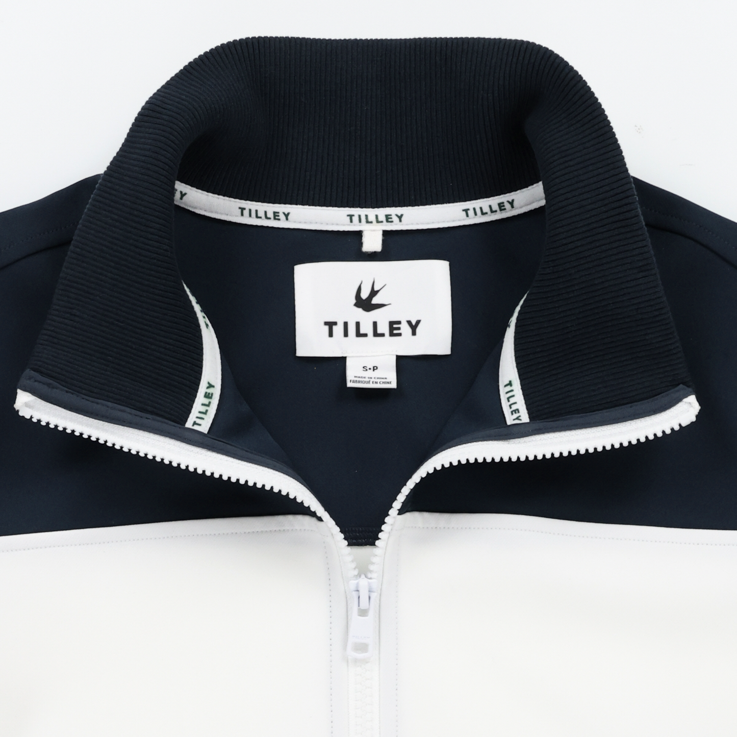 Womens Warm Up Jacket - Navy/White