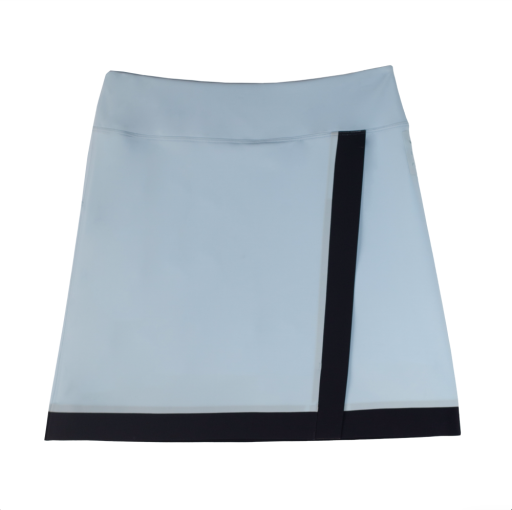 Womens Contrast Sport Skirt - Ice Blue/Navy
