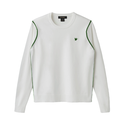 Womens Classic Crew - White/Sport Green