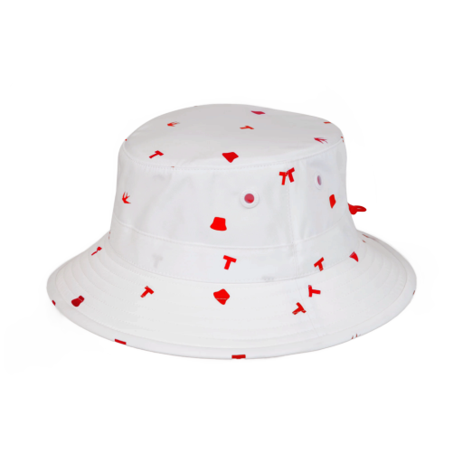 Icon Print Logo Bucket - White/Red Print