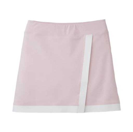 Womens Contrast Sport Skirt - Pink/Off White