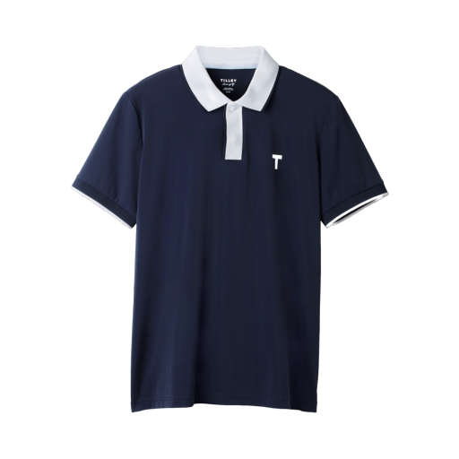 Mens Beacon Tipped Polo - Navy