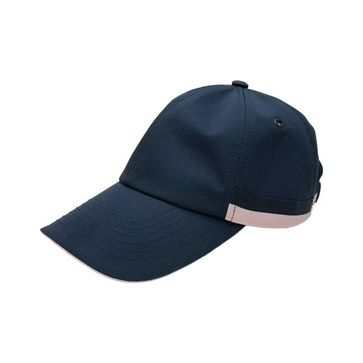 Ribbon Sport Cap - Dk Navy/Pink Stripe