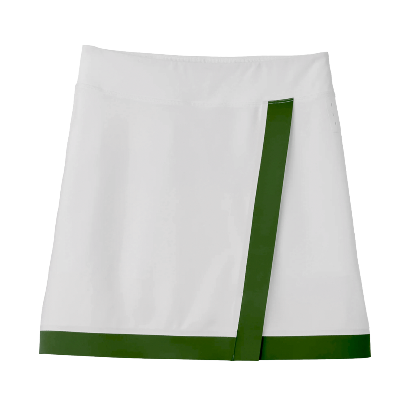 Womens Contrast Sport Skirt - Off White/Sport Green