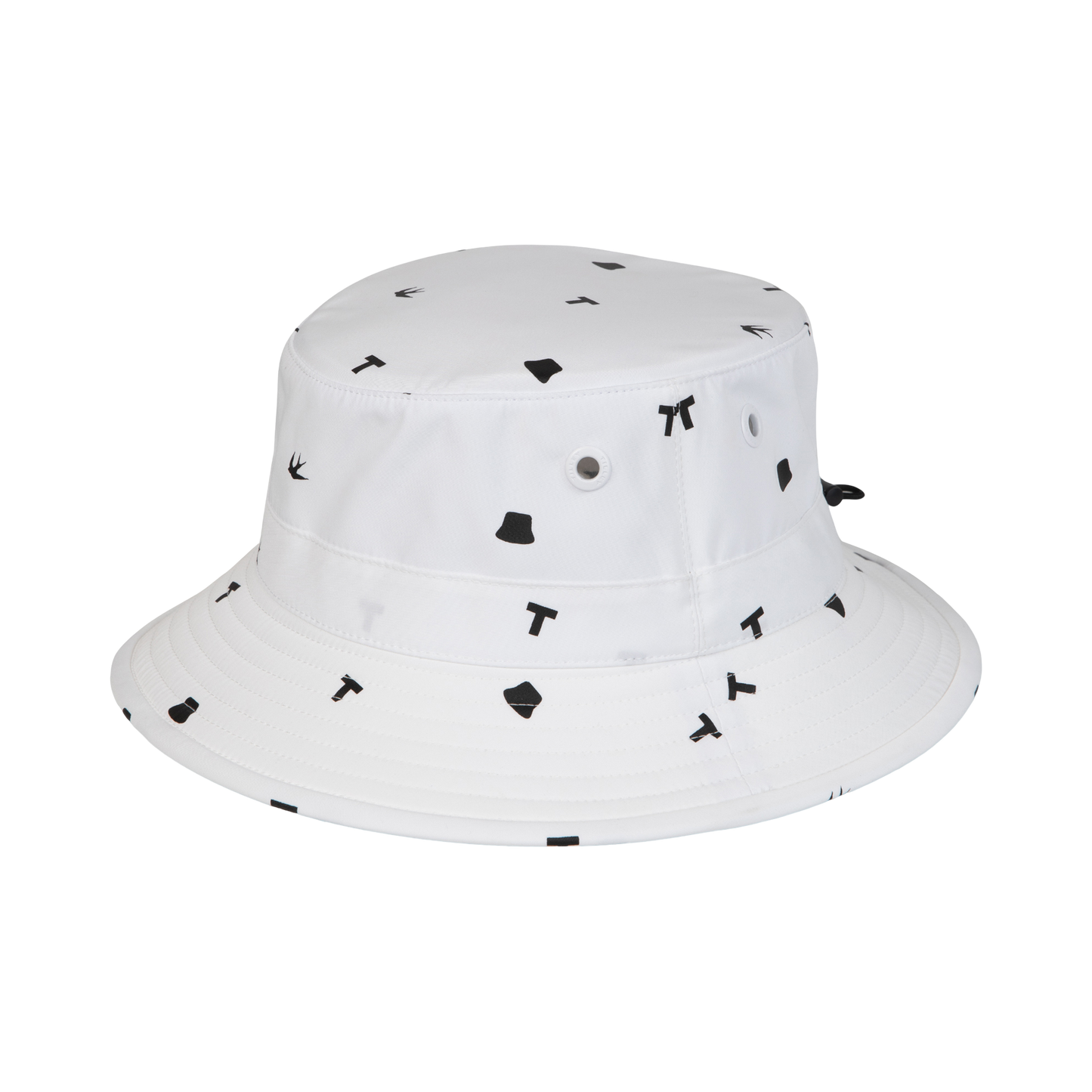 Icon Print Logo Bucket - White/Black Print