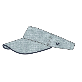 Leather / Canvas Visor - Navy