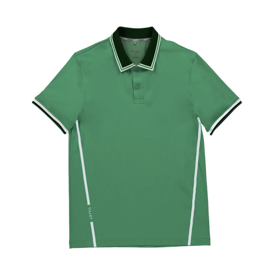 Mens Tech Jersey Club Polo - Sport Green