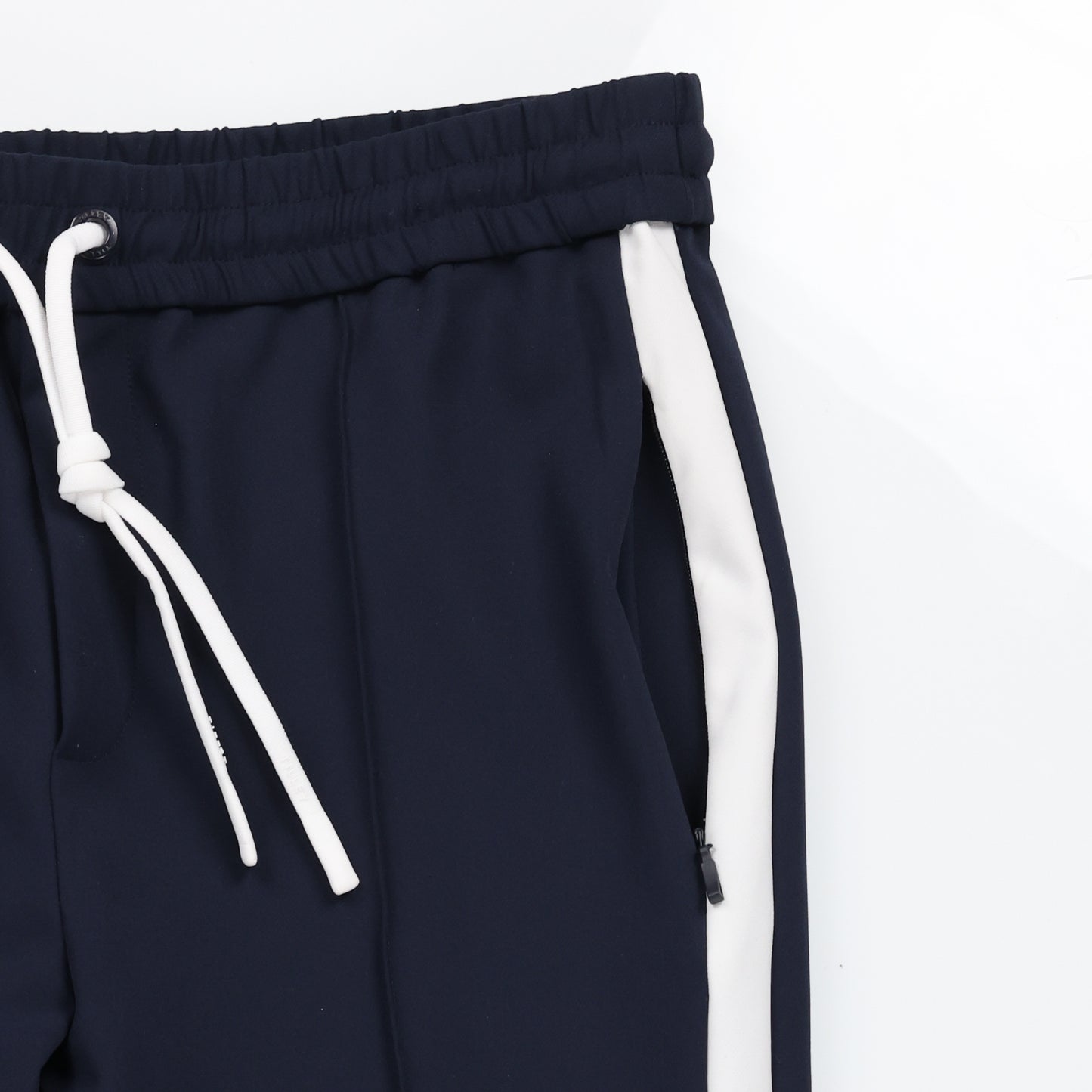 Womens Striped Sport Pant - Navy/White