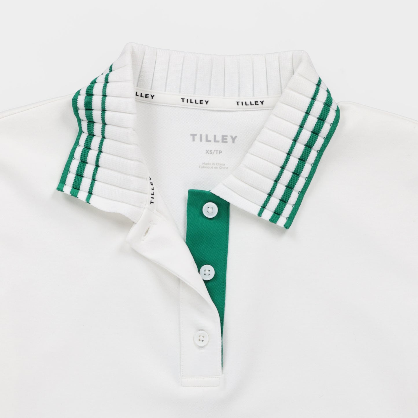 Womens Team Polo - White/Green