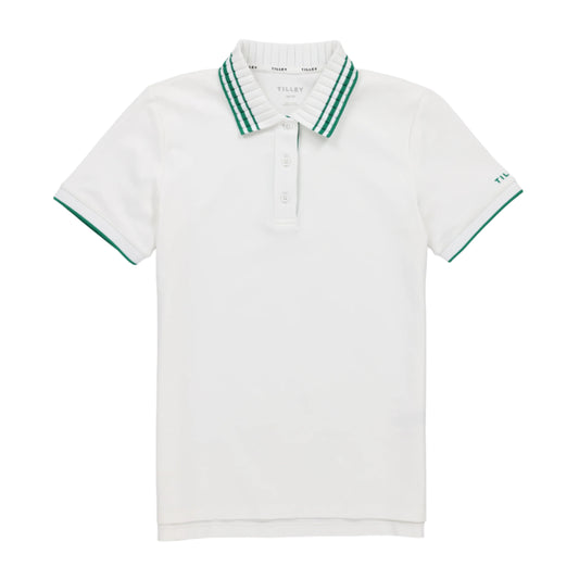 Womens Team Polo - White/Green