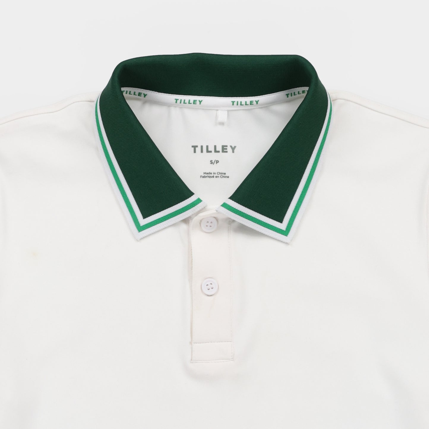 Womens Tech Jersey Club Polo - White/Sport Green