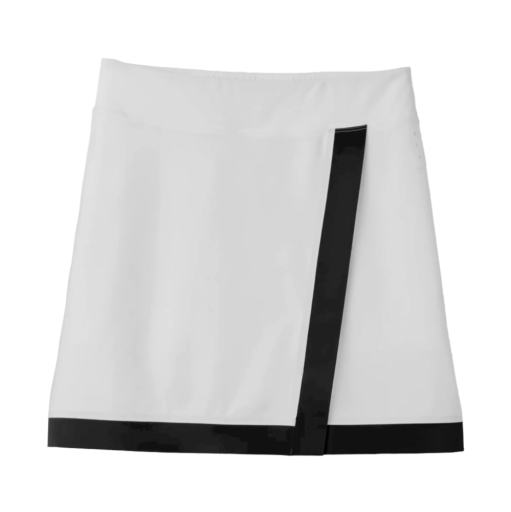 Womens Contrast Sport Skirt - White/Black