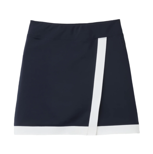 Womens Contrast Sport Skirt - Navy/White