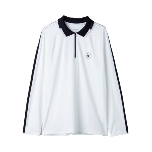 Mens Prestwick Long Sleeve Polo - White