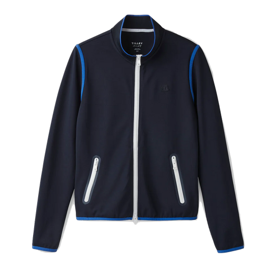 Womens Ponte Par Jacket- Navy